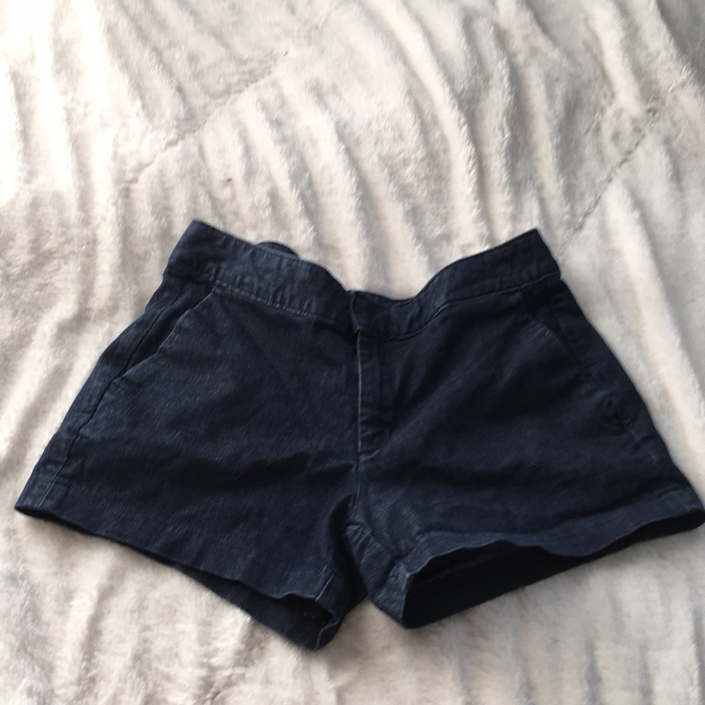 high waisted banana republic jean shorts